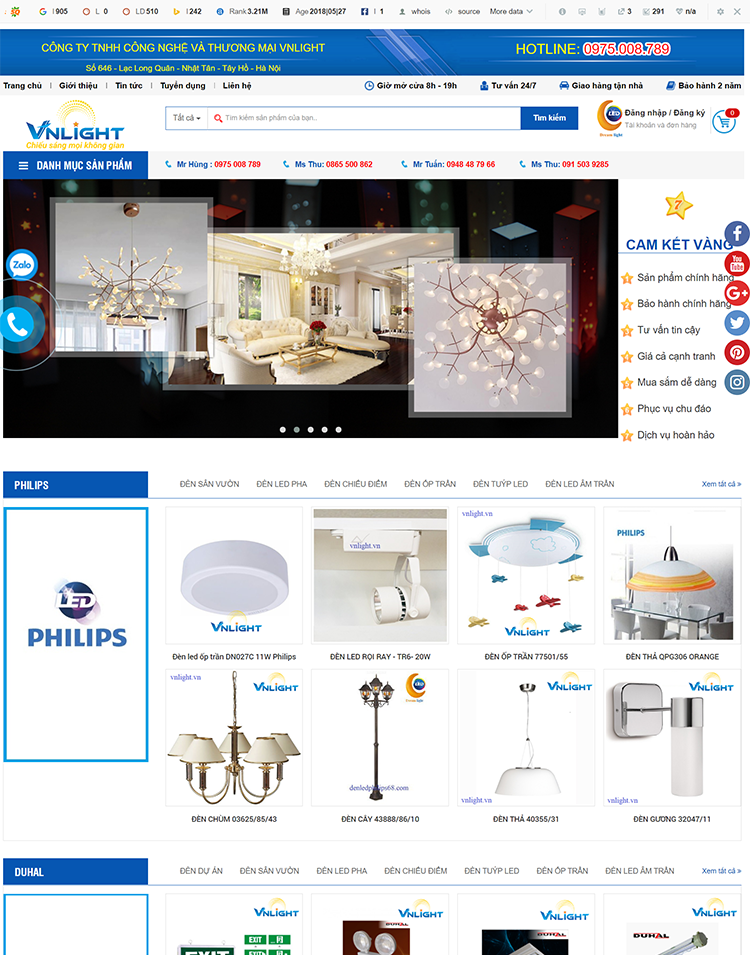 Web vnlight.vn