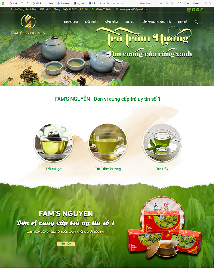 Web trafamsnguyen.vn